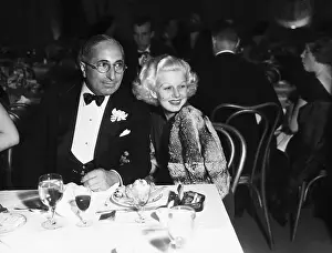 Mayer Prints: Louis B. Mayer And Jean Harlow Seated