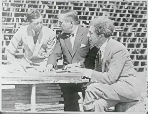 Louis B Mayer, Sid Grauman And Will Hays Signing Deal
