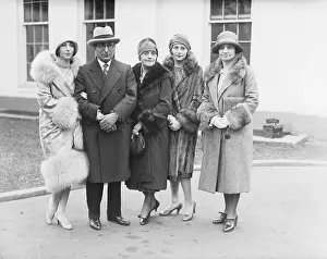Mayer Prints: Louis B Meyer And Family At White House