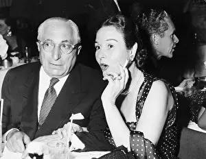 Mayer Prints: Louis B.Mayer W/Wife At Night Club/1950S
