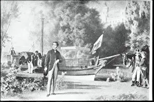 Louis II Standing Outside