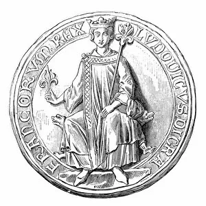 Images Dated 17th June 2017: Louis IX or Saint Louis, Ludwig IX. 1214-1270, a Capetian King of France