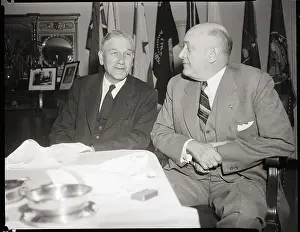 Johns Prints: Louis Johnson With Governor John Battle