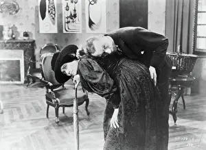 Louis Jouvet Examining Patient in French Film Dr Knock