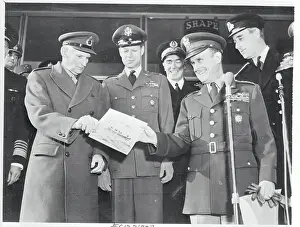 1st Earl Mountbatten Of Burma Prints: Louis Mountbatten Standing Alongside Admirals of Favor