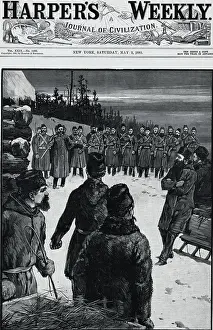 Nonconformity Prints: Louis Riel Speaking to Followers Outdoors