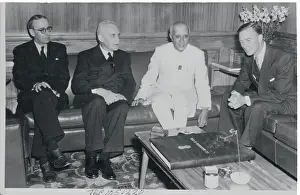 Louis St. Laurent Meeting with Jawaharlal Nehru