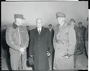Seoul Prints: Louis St. Laurent with Military Officials