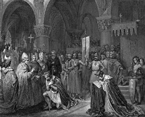 Louis VII Taking the Banner