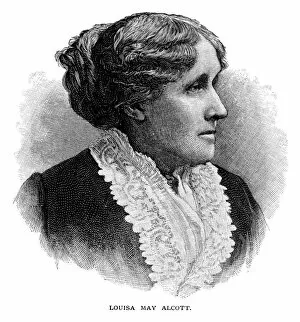 Images Dated 19th February 2018: Louisa May Alcott Engraving