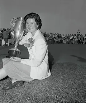Maryland Prints: Louise Suggs Holding Her Trophy
