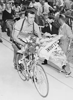 Louison Bobet Riding Bicycle