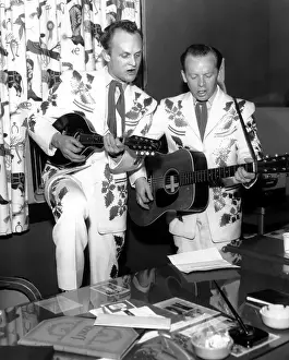 Louvin Brothers Rehearsing