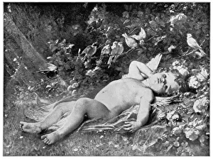 Loveas Awakening by Leon Jean Basile Perrault - 19th Century