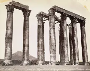 Corinthian Prints: Low Angle Ruins of Corinthian Columns