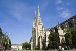 Images Dated 10th July 2008: Low angle view of a church, St. Andre Cathedral, Bordeaux, Aquitaine, France