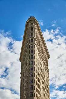 Dramatic Looking Flatiron Building Gallery: Low Angle View Of Flatiron Building Against Clear Sky