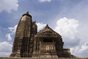 Images Dated 19th September 2007: Low angle view of a temple, Lakshmana Temple, Khajuraho, Chhatarpur District, Madhya Pradesh, India