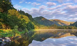 Images Dated 15th June 2010: The Lower Lake in Glendalough in the morning, County Wicklow, Ireland