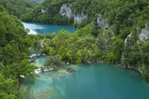 Lika Senj County Prints: Lower lakes with small waterfalls