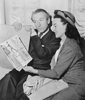 Lucia Chase and Cecil Beaton Discussing Fashion