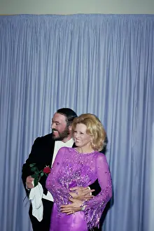Huty33556 Prints: Luciano Pavarotti And Angie Dickinson Attend the 53rd Annual Academy Awards