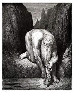 Ravine Collection: Lucifer with Judas engraving