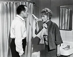 Comedienne Prints: Lucille Ball and Bob Hope in Movie Still