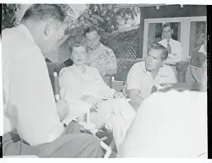 Chatsworth Prints: Lucille Ball and Desi Arnaz Holding Press Conference