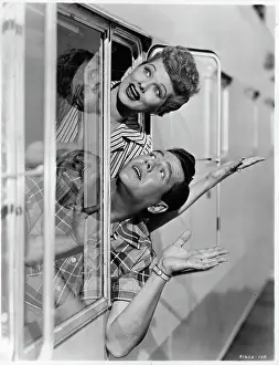 Lucille Ball And Desi Arnaz In The Long, Long Trailer
