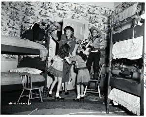 Prints of (Original Caption). When Lucille Ball plays a baby sitter for a sequence in Columbia's, The Fuller Brush Girl, she runs into a maze of traps set by her youthful charges. Undated photo circa 1950s Behind the Laughter: Lucille Ball's Unseen Moments: Lucille Ball In The Fuller Brush Girl