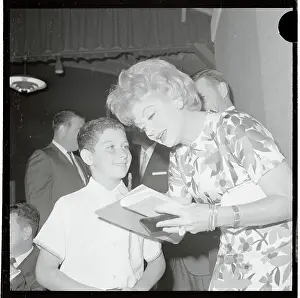 Lucille Ball Giving an Autograph