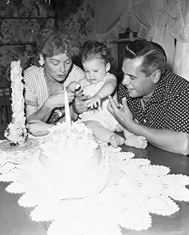 Lucille Ball with Husband and Daughter
