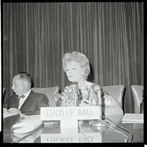 Lucille Ball Sitting in at the Annual Meeting