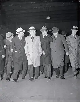 Lucky Luciano with Detectives