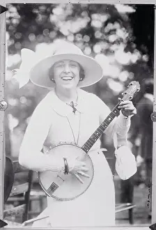 Atlanta Prints: Lucrezia Bori Playing the Banjo
