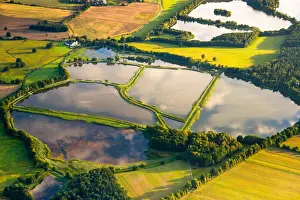 Luftaufnahmen der Lausitzer Heide- und Teichlandschaft