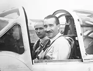 Hampshire Prints: Luftwaffe Ace Adolf Galland trains with R.A.F