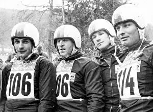 Olympia Prints: Luge doubles men 1964 Winter Olympics