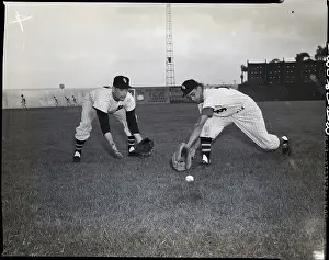 Luis Aparicio & Fellow Player Fielding