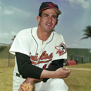 Luis Aparicio Kneeling For Photographer