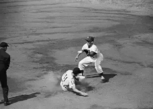 Shortstop Prints: Luis Aparicio Stealing Second Base