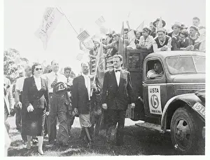 Uruguay Prints: Luis Batlle Berres Returning Party to Government