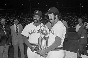 Luis Tiant & Juan Marichal W/Trophies
