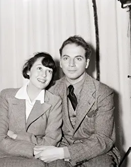 Brentwood Prints: Luise Rainier And Clifford Odets Smiling