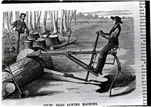 Cross Dresser Prints: Lumber Saw Invented By N.W. Giles