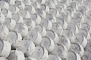 Images Dated 8th January 2011: Lumps of drying marl or marlstone, Hin Song Kon village, Lopburi, Thailand, Asia