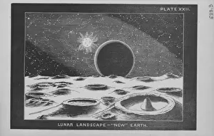 Lunar Landscape And New Earth