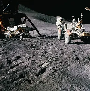 Lunar Vehicle on the Moon