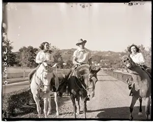 Lupe Velez with Sister and Johnny Weismuller